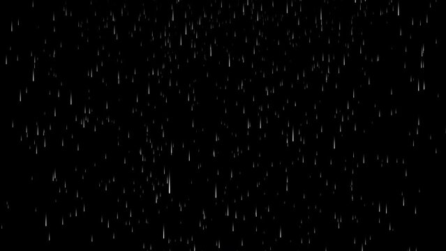 Heavy Loop falling rain background. rainy season background Loopable rain falling animation. Full Hd. 4K
