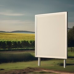 A blank billboard in a rural setting1