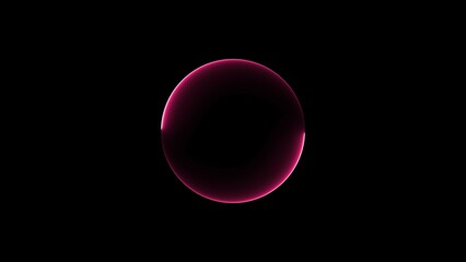 Abstract neon light circle frame illustration background 