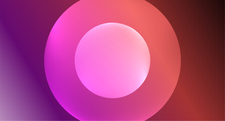 Neon glass circle copyspace for your text or product presentation geometric background. Vector illustration For Wallpaper, Banner, Background, Card, Book Illustration, landing page
