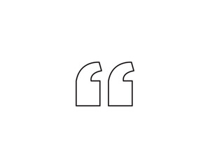 Obraz premium Quotes icon vector symbol design illustration