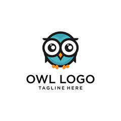Owl vector symbol. Animal cartoon mascot. Wildlife. Owl vector sign. Cute owl icon.