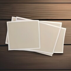 A blank postcard on a wooden surface1