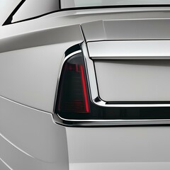 A blank sticker on a car bumper1