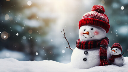 雪ダルマとコピースペース