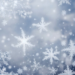 christmas background with snowflakes