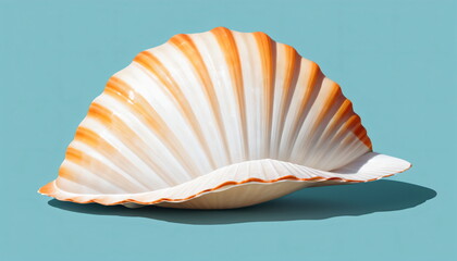 Minimalist Art: The Intricate Detail of a Cute Seashell Close-Up
