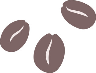 Brown Roasted Coffee Beans llustration Hand Drawn