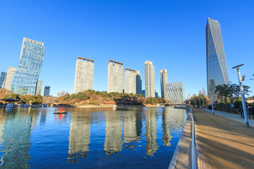 인천 연수구의 송도국제도시와 센트럴파크
