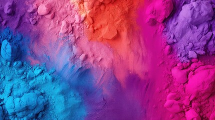 Rainbow Colorful Powder Texture Background