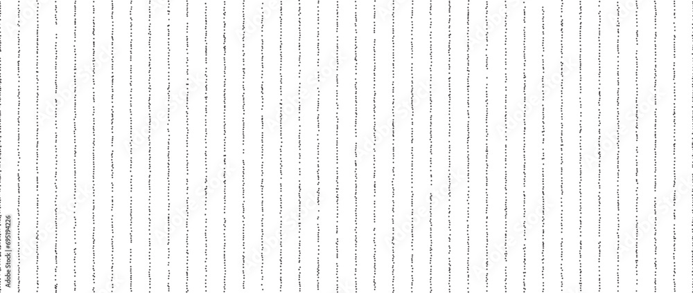 Poster Dotted lines seamless pattern. Black and white stippled background. Vertical dot stripes repeating wallpaper. Abstract minimalistic texture. Monochrome textured backdrop. Vector 