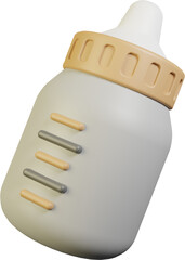Baby Bottle 3D Illustration