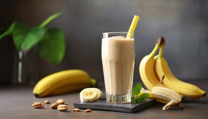 Refreshing Elegance: Smoothie Artistry with Bananas