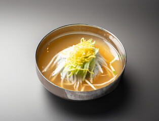 Korean traditional food Cold Buckwheat Noodles  