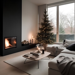 My home sweet home that warms me in the cold winter, Generative AI