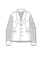 Jacket, Utility Jacket, Fashion Cad, Hoodie, Fashion Cad, Vest Illustration cad, blazer, formal blazer