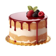 Cake isolated on transparent background