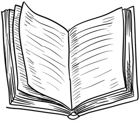 geography book handdrawn illustration