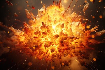 fire explosion background. Generative AI