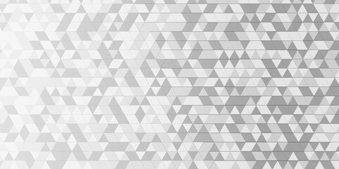Abstract gray and white chain rough backdrop square triangle background. Modern geometric pattern gray and white Polygon Mosaic triangle Background, business and corporate background.