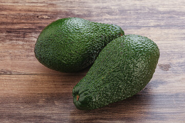 Fresh ripe green organic exotic avocado