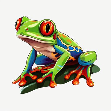 red eyed tree frog