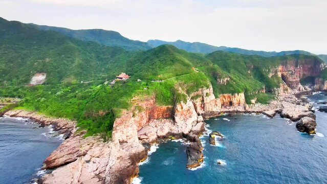 Longdong Bay at Northeast coast of Taiwan (New Taipei City and Yilan) National Scenic Area.