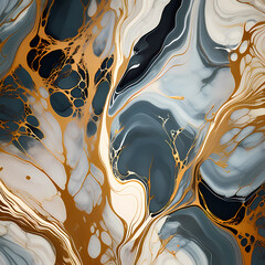 Abstract marble marbled stone ink liquid fluid painted painting texture luxury background banner, generative AI