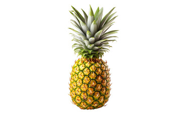 Fototapeta premium Single pineapple isolated transparent background