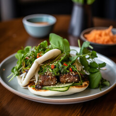 Bao bun, steamed sandwich, gua bao