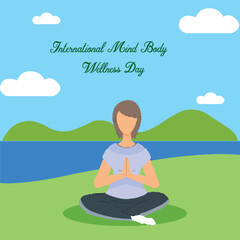 Obraz na płótnie Canvas International Mind-Body Wellness Day