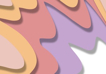 abstract multi layers colourful wavy texture background, yellow orange purple layers background 