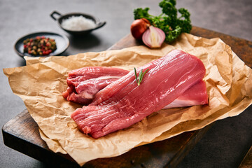 pork tenderloin on the paper