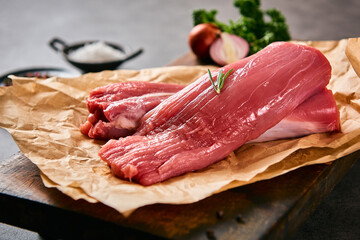 pork tenderloin on the paper