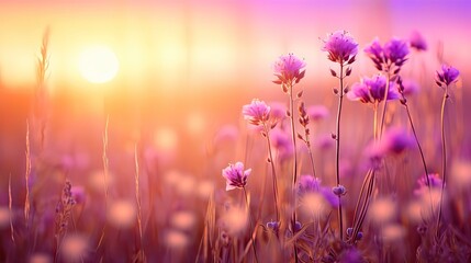 beautiful colorful meadow of wildflowers floral background