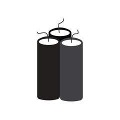 Dynamite icon vector on white background, Flat vector illustration design.