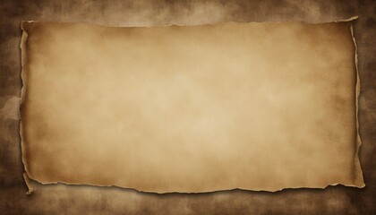 Old paper with torn edges on a brown background with space for text