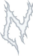 Blackmetal Alphabet Letter N