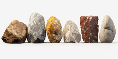 A cluster of rocks arranged closely together. Suitable for nature-themed designs and projects