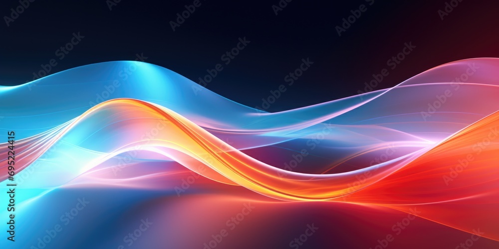 Poster A vibrant and dynamic abstract background featuring wavy lines. Perfect for adding a modern touch to designs or presentations