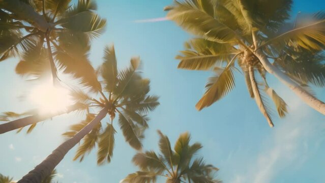 palm trees landscape