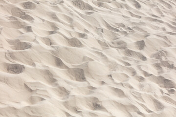 White sand in nature as an abstract background. Texture