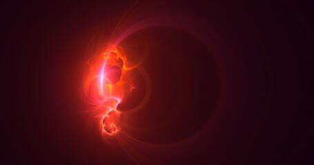 3D manual rendering abstract fantasy light fractal background