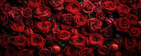 Red rose background