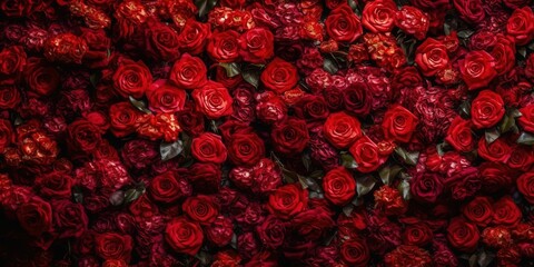 Red rose background