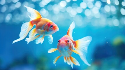 Fototapeta premium fish swimming in the aquarium