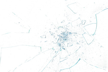 abstract broken glass with particle texture