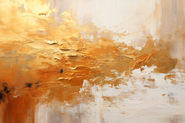 Abstract Golden Foil wall art, Golden Foil brush stroke Painting style, Oil Painting artistic artwork, for Wall art canvas printing