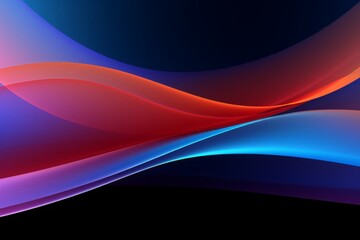 a wave shaped gradient mesh illustration, modern abstract sharp blue and yellow graphic element. Template for advertising brochure, poster, banner, flyer or postcard