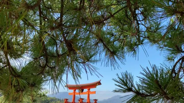Mystical floating Torii Gate on Miyajima Island